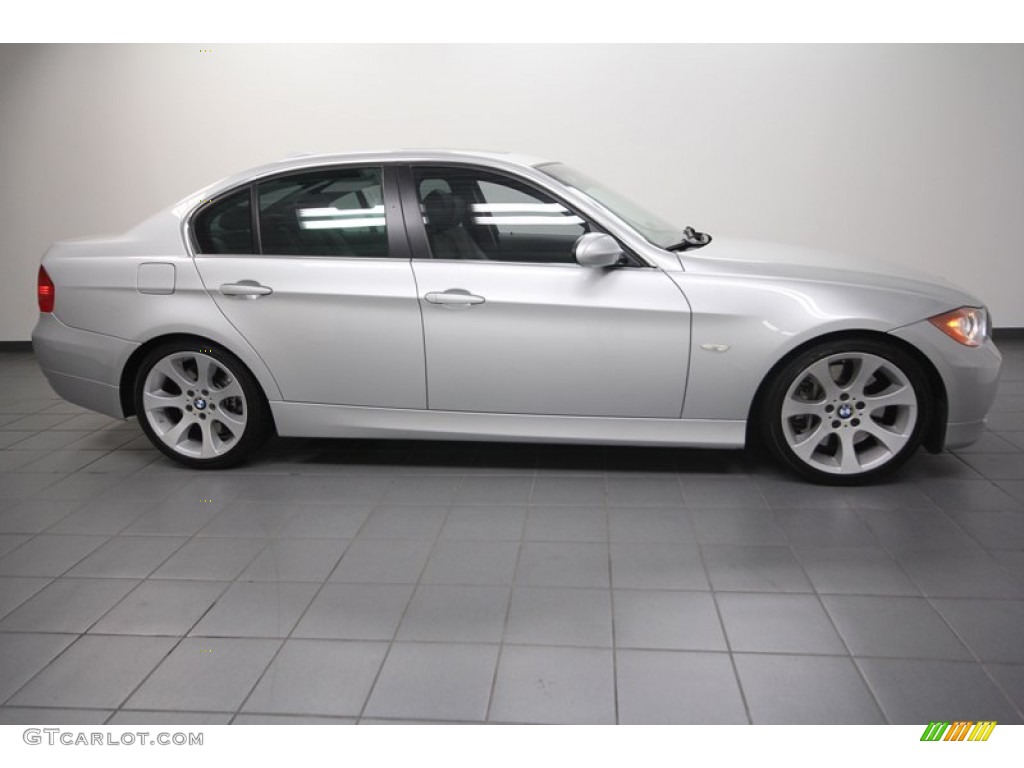 2008 3 Series 335i Sedan - Titanium Silver Metallic / Gray photo #7