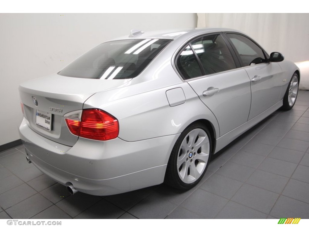 2008 3 Series 335i Sedan - Titanium Silver Metallic / Gray photo #11