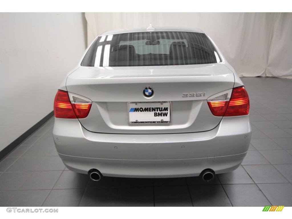 2008 3 Series 335i Sedan - Titanium Silver Metallic / Gray photo #12