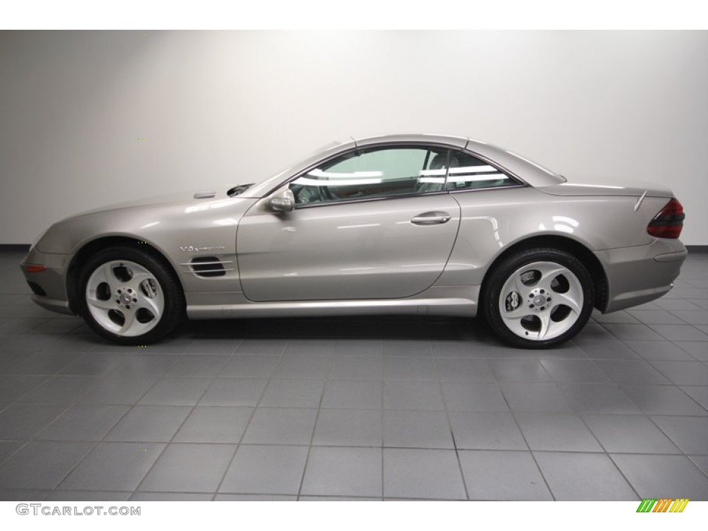 Pewter Silver Metallic 2003 Mercedes-Benz SL 55 AMG Roadster Exterior Photo #69056228