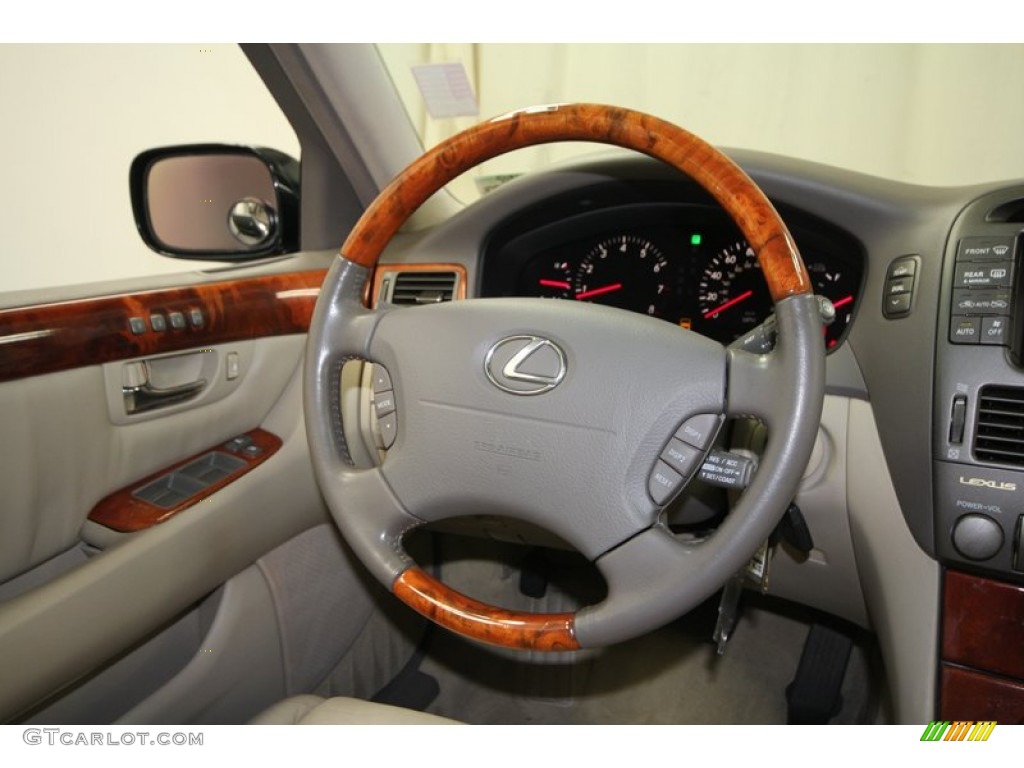 2001 Lexus LS 430 Ivory Steering Wheel Photo #69056885
