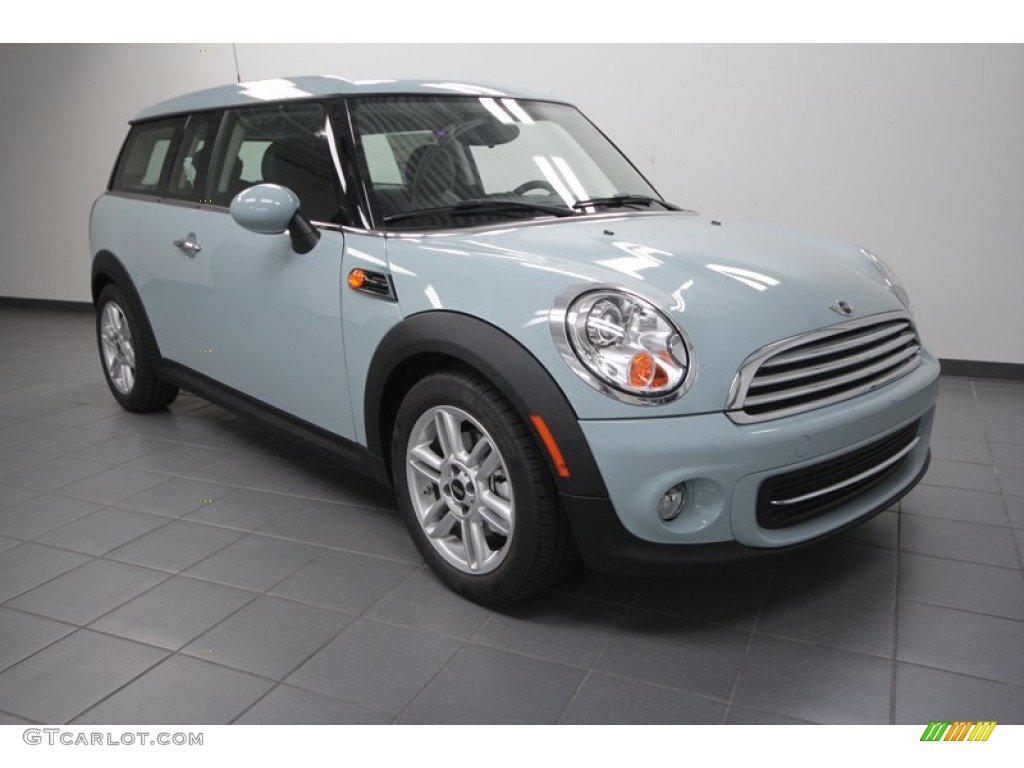 2013 Cooper Clubman - Ice Blue / Punch Carbon Black Leather photo #1