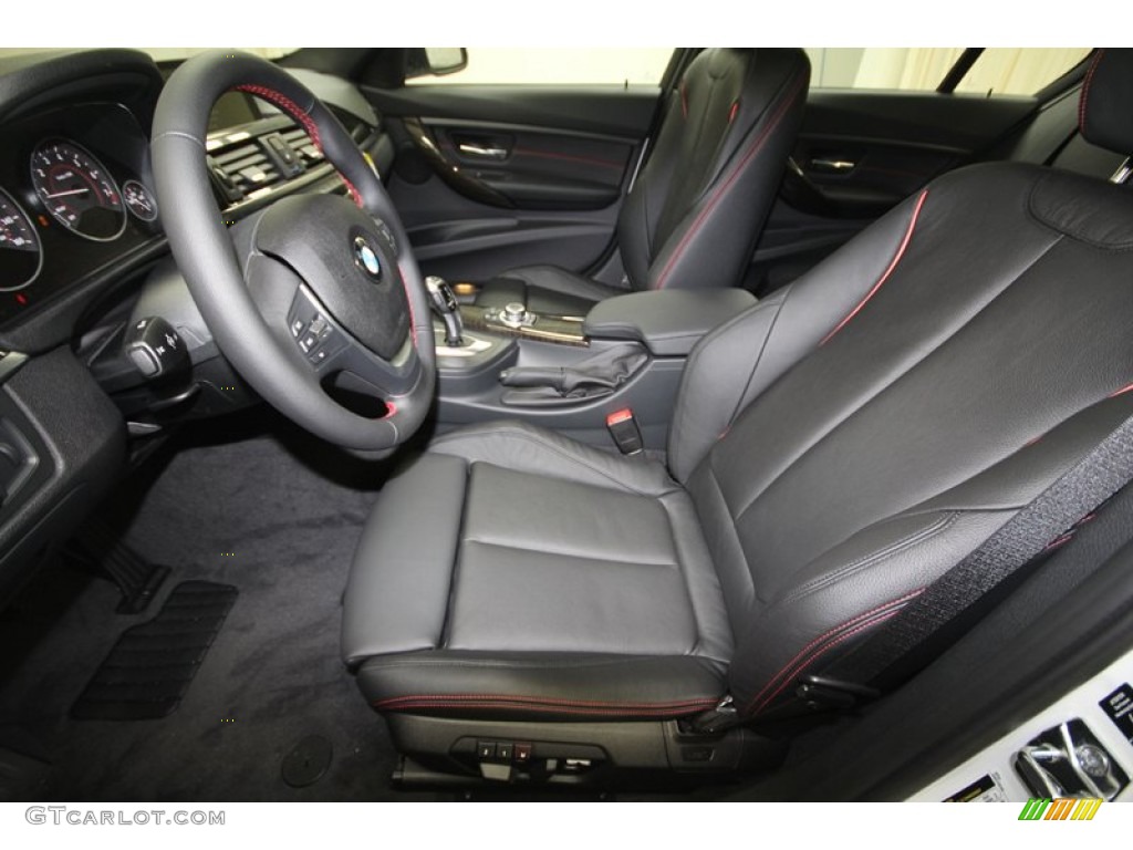 Black Interior 2013 BMW 3 Series 328i Sedan Photo #69057278