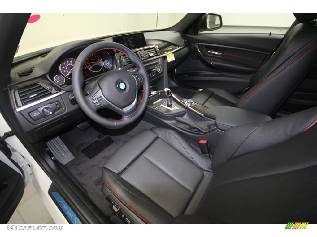 Black Interior 2013 BMW 3 Series 328i Sedan Photo #69057344