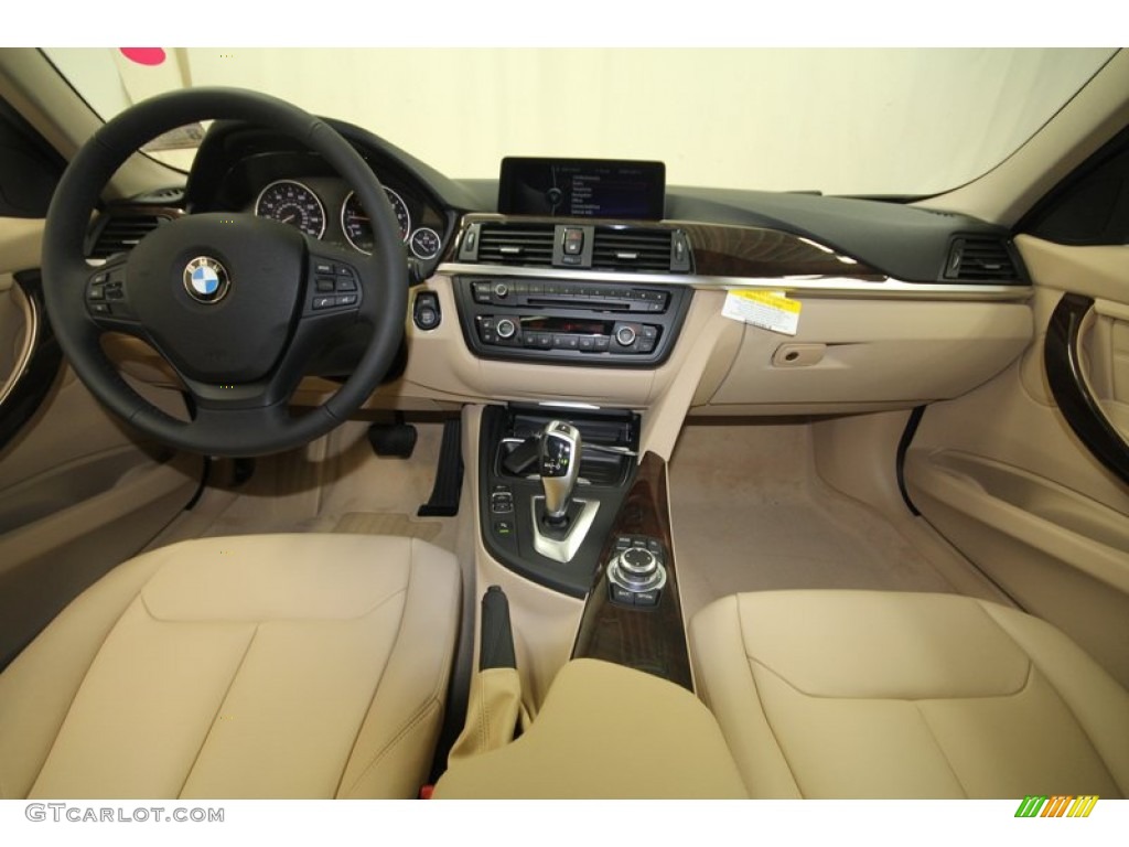 2013 BMW 3 Series 328i Sedan Venetian Beige Dashboard Photo #69057533