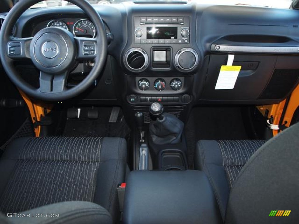 2012 Wrangler Sport 4x4 - Dozer Yellow / Black photo #5