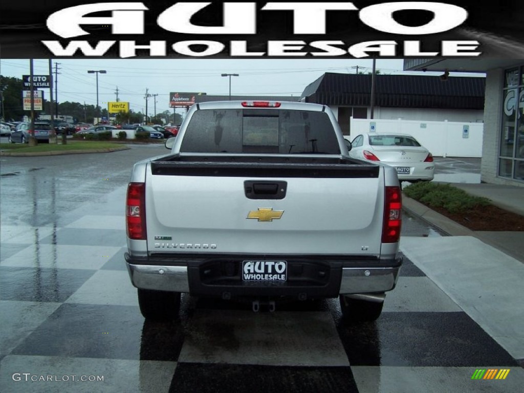 2011 Silverado 1500 LT Extended Cab - Sheer Silver Metallic / Ebony photo #3