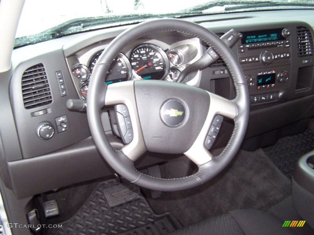 2011 Silverado 1500 LT Extended Cab - Sheer Silver Metallic / Ebony photo #9
