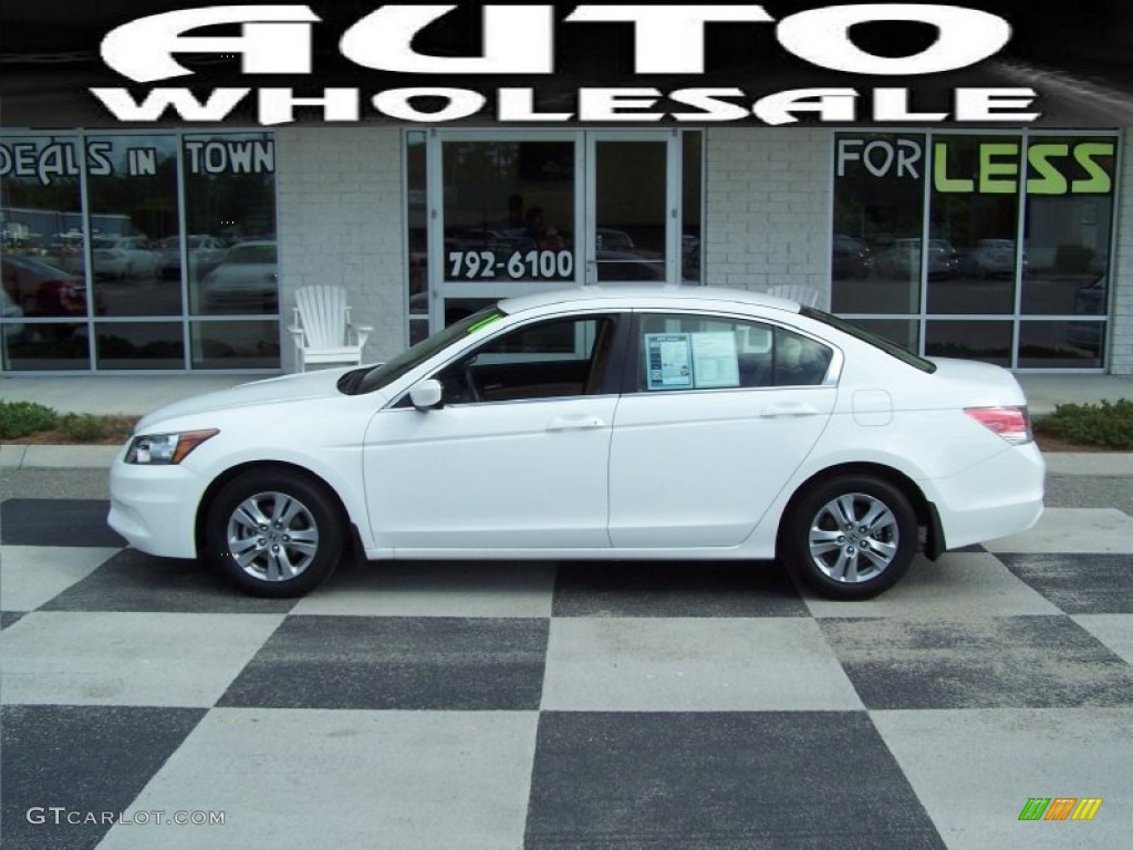 2011 Accord SE Sedan - Taffeta White / Ivory photo #1