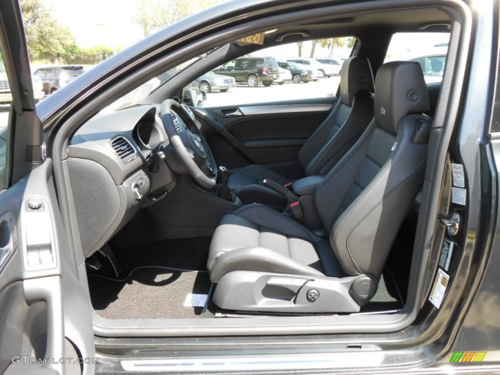 Titan Black Interior 2013 Volkswagen Golf R 2 Door 4Motion Photo #69060173