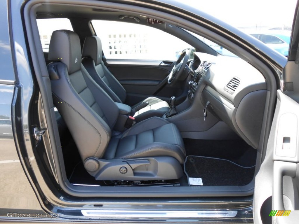 Titan Black Interior 2013 Volkswagen Golf R 2 Door 4Motion Photo #69060197
