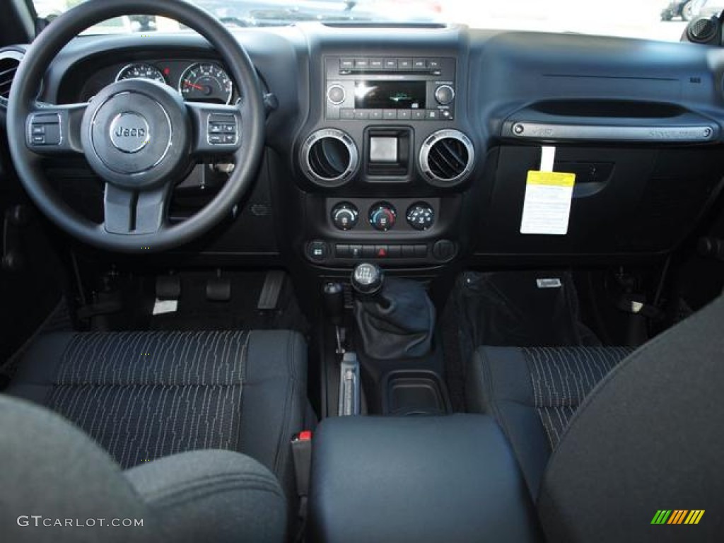 2012 Wrangler Sport 4x4 - Black / Black photo #5