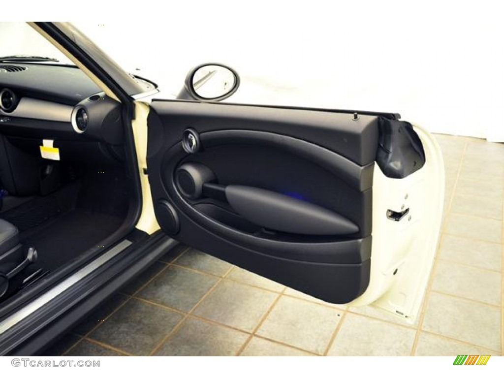 2013 Mini Cooper Hardtop Carbon Black Door Panel Photo #69063095
