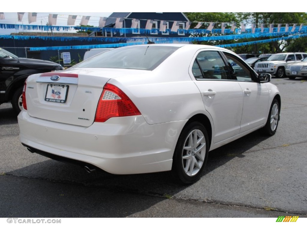 2011 Fusion SEL V6 - White Platinum Tri-Coat / Medium Light Stone photo #6