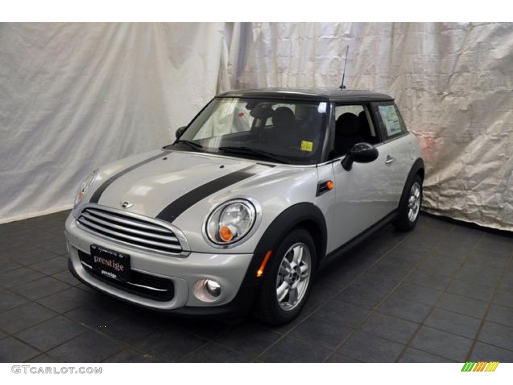 2013 Cooper Hardtop - White Silver Metallic / Carbon Black photo #1