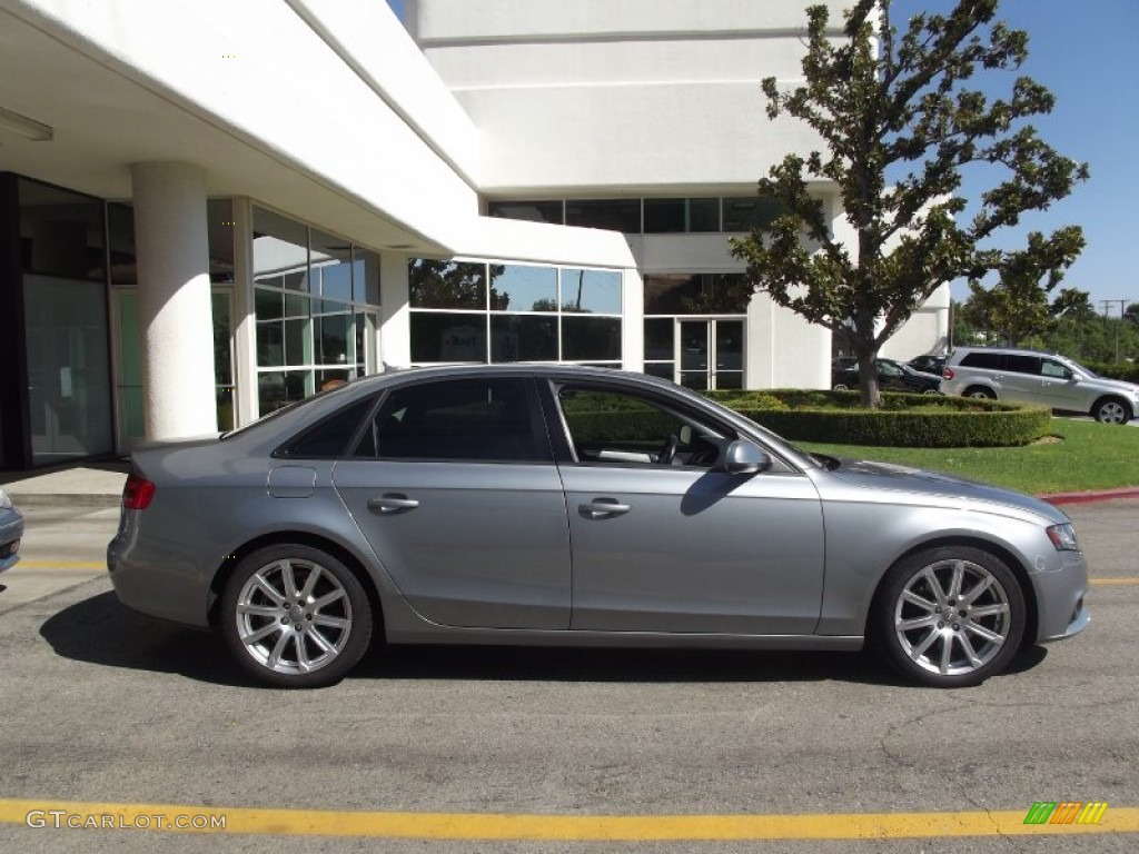 2010 A4 2.0T Sedan - Quartz Gray Metallic / Black photo #3