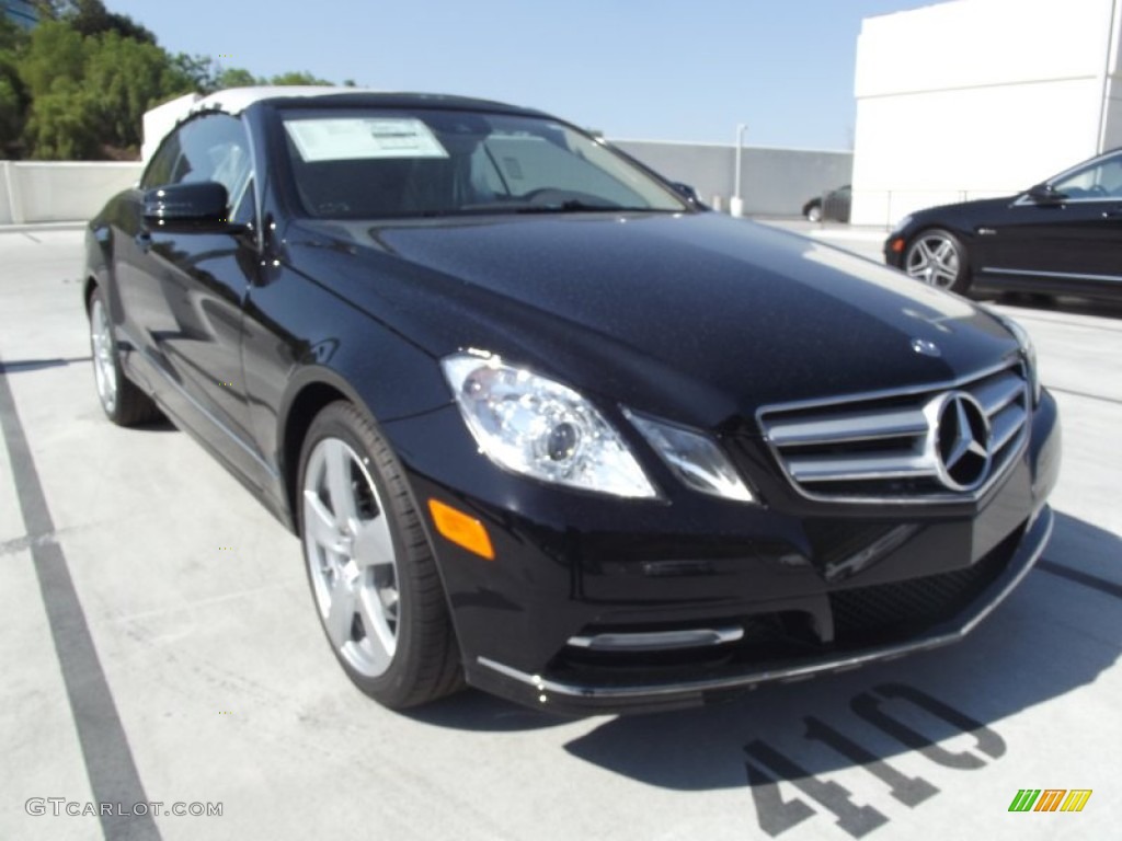 2013 E 350 Cabriolet - Black / Almond/Mocha photo #1