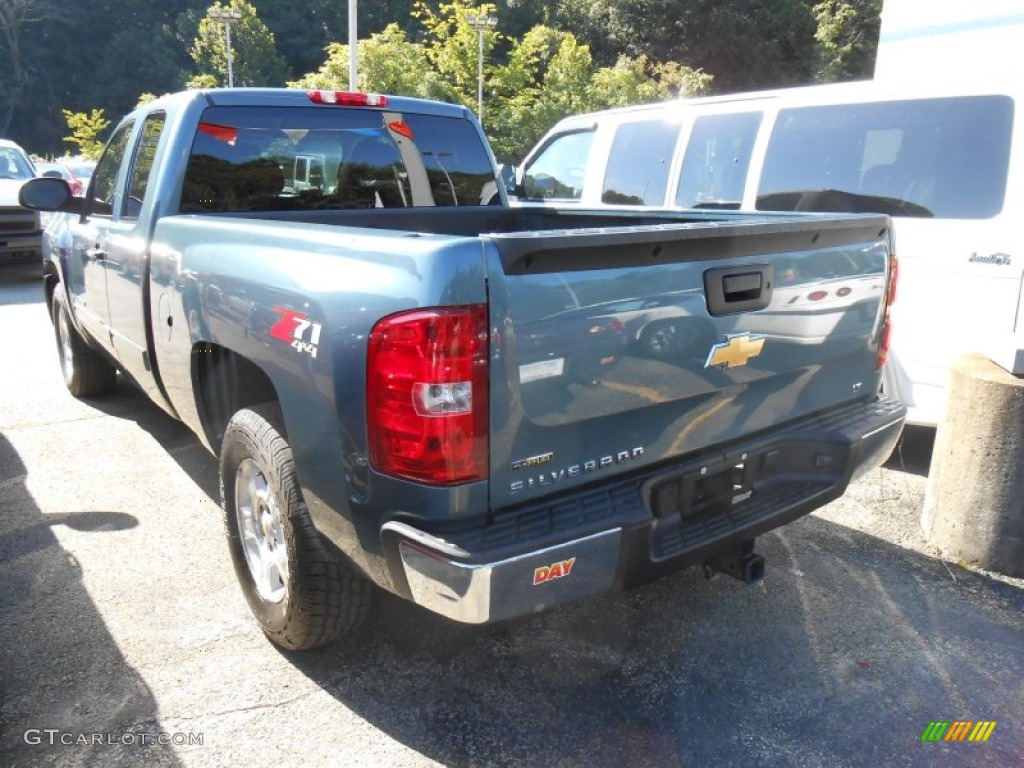 2009 Silverado 1500 LT Extended Cab 4x4 - Blue Granite Metallic / Ebony photo #5