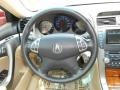 2005 Acura TL Parchment Interior Steering Wheel Photo