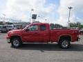 2008 Fire Red GMC Sierra 2500HD SLE Extended Cab 4x4  photo #4