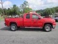 2008 Fire Red GMC Sierra 2500HD SLE Extended Cab 4x4  photo #8
