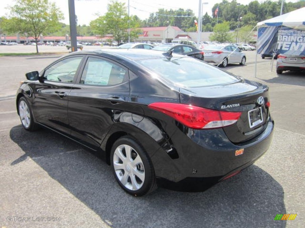 2013 Elantra Limited - Black / Gray photo #5