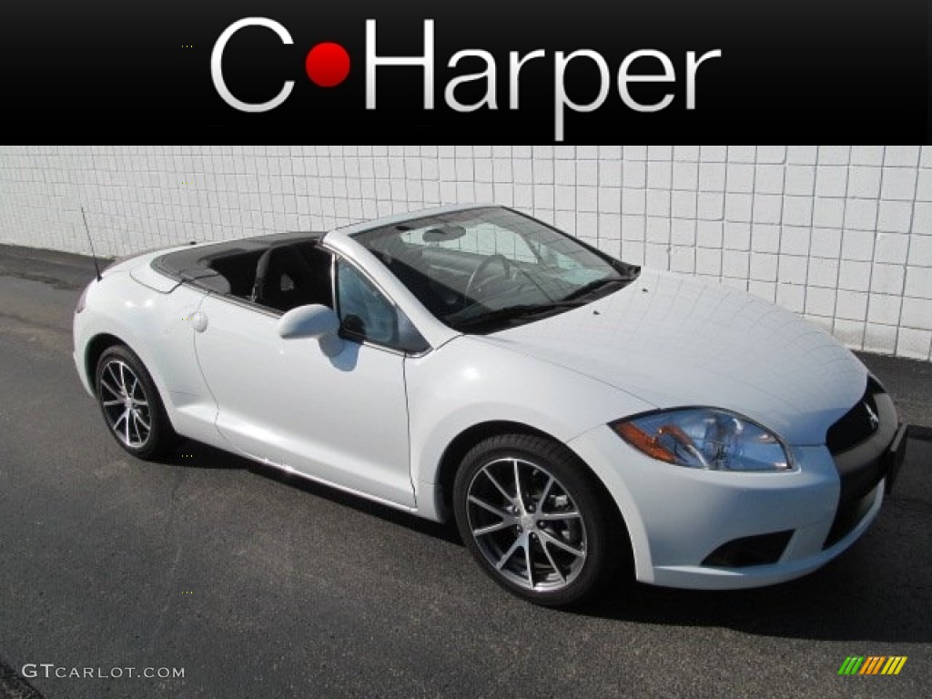 2012 Eclipse Spyder GS Sport - Northstar White / Dark Charcoal photo #1