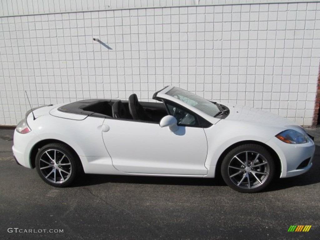 Northstar White 2012 Mitsubishi Eclipse Spyder GS Sport Exterior Photo #69071513