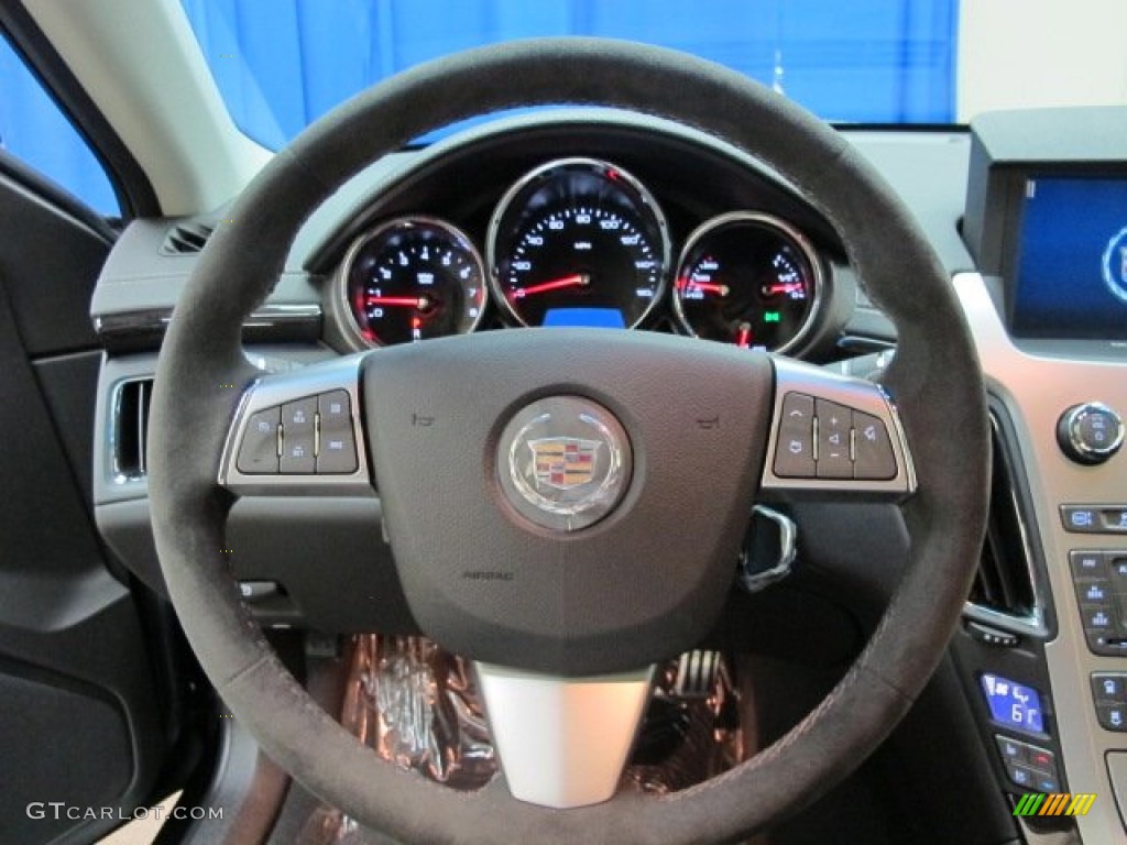 2012 Cadillac CTS 4 3.6 AWD Sedan Ebony/Ebony Steering Wheel Photo #69072776