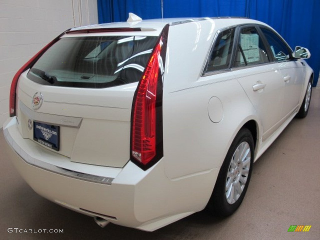 2012 CTS 4 3.0 AWD Sport Wagon - White Diamond Tricoat / Light Titanium/Ebony photo #6