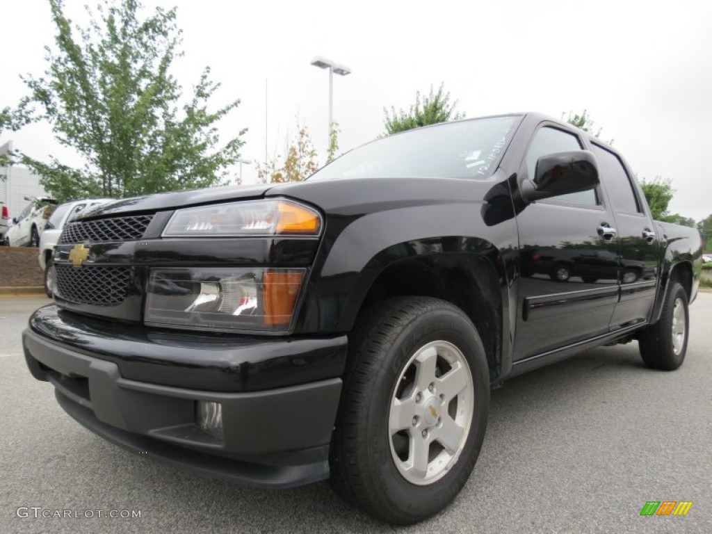 Black 2012 Chevrolet Colorado LT Crew Cab Exterior Photo #69074756