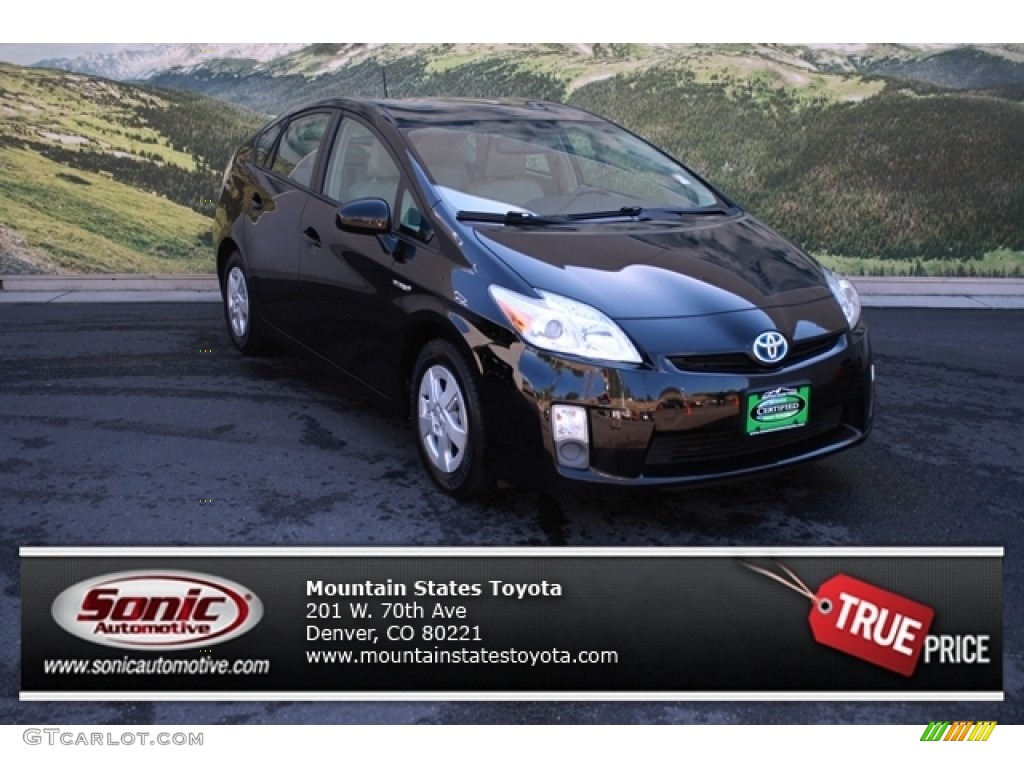 2010 Prius Hybrid II - Black / Dark Gray photo #1