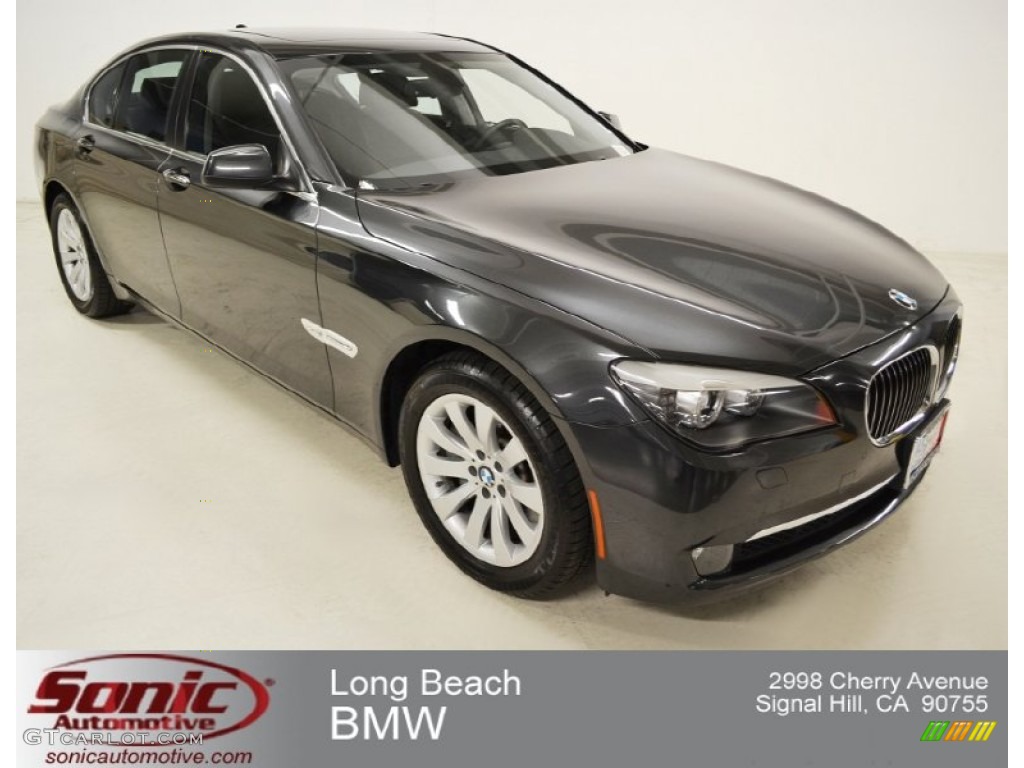 2011 7 Series 750i xDrive Sedan - Dark Graphite Metallic / Black photo #1