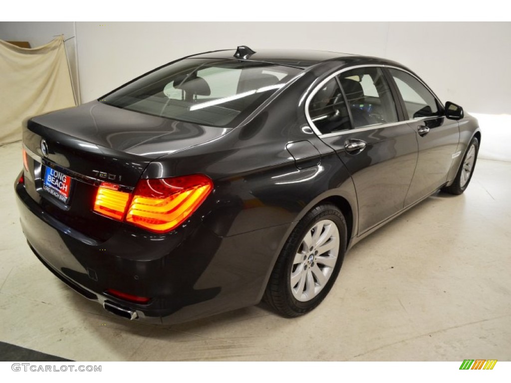 2011 7 Series 750i xDrive Sedan - Dark Graphite Metallic / Black photo #5