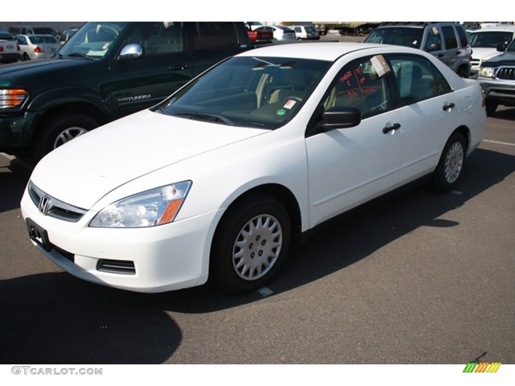 2007 Accord Value Package Sedan - Taffeta White / Ivory photo #4