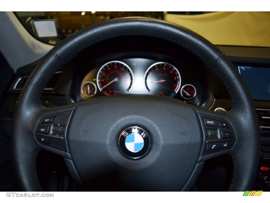 2011 BMW 7 Series 750i xDrive Sedan Black Steering Wheel Photo #69076709
