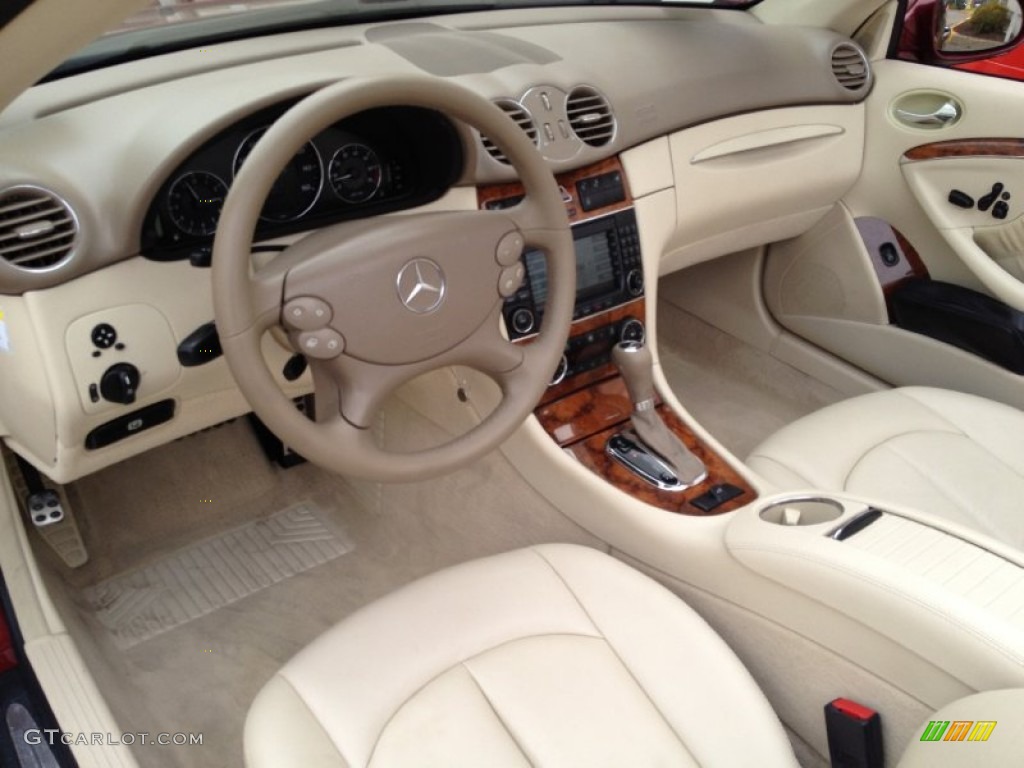 Stone Interior 2007 Mercedes-Benz CLK 350 Cabriolet Photo #69078212