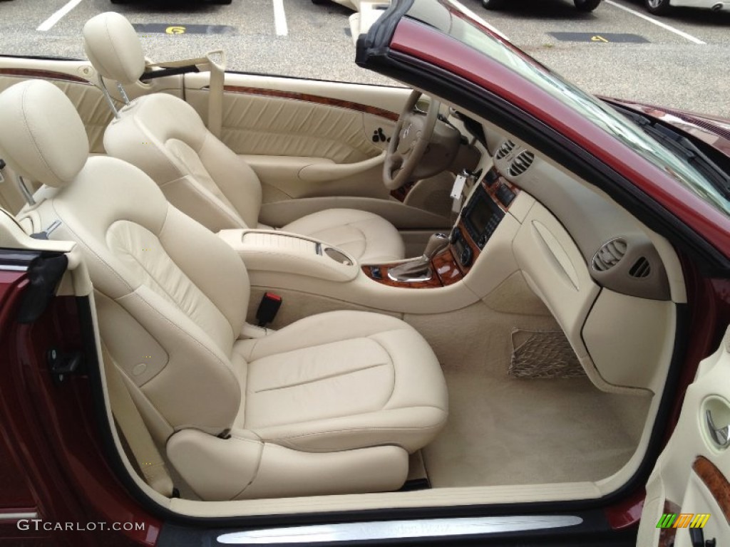 Stone Interior 2007 Mercedes-Benz CLK 350 Cabriolet Photo #69078302