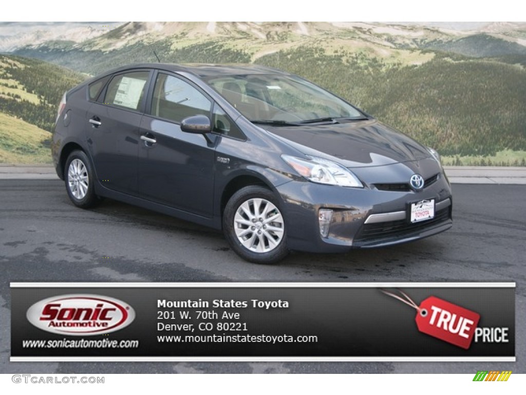 2012 Prius Plug-in Hybrid - Winter Gray Metallic / Dark Gray photo #1