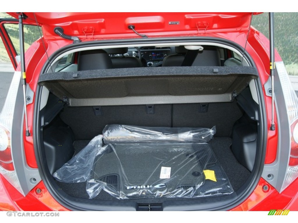 2012 Prius c Hybrid Four - Absolutely Red / Black photo #8