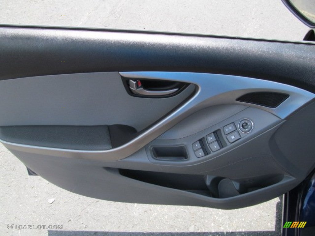 2012 Elantra GLS - Indigo Night Blue / Gray photo #13