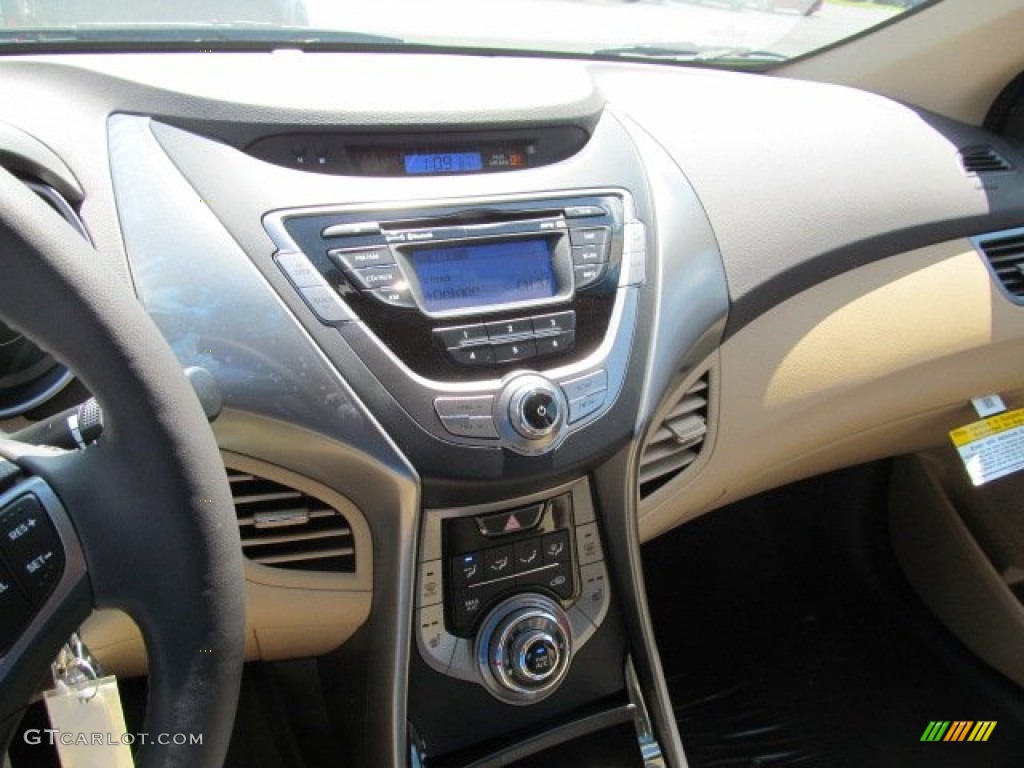 2013 Elantra Limited - Blue Sky Metallic / Beige photo #8