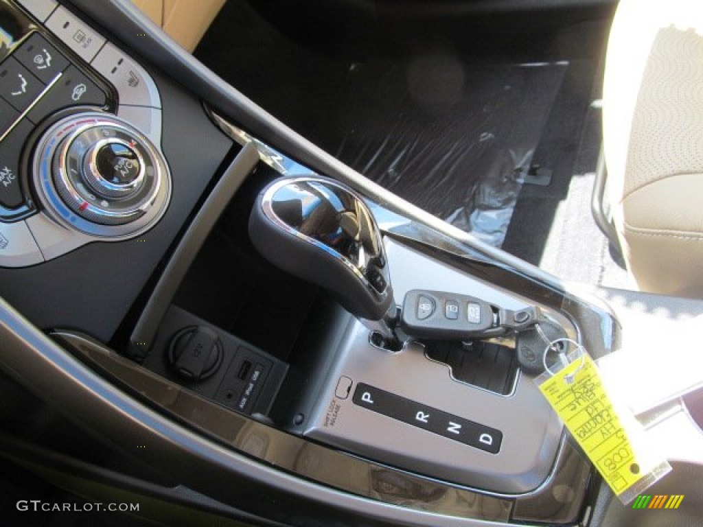2013 Elantra Limited - Blue Sky Metallic / Beige photo #9