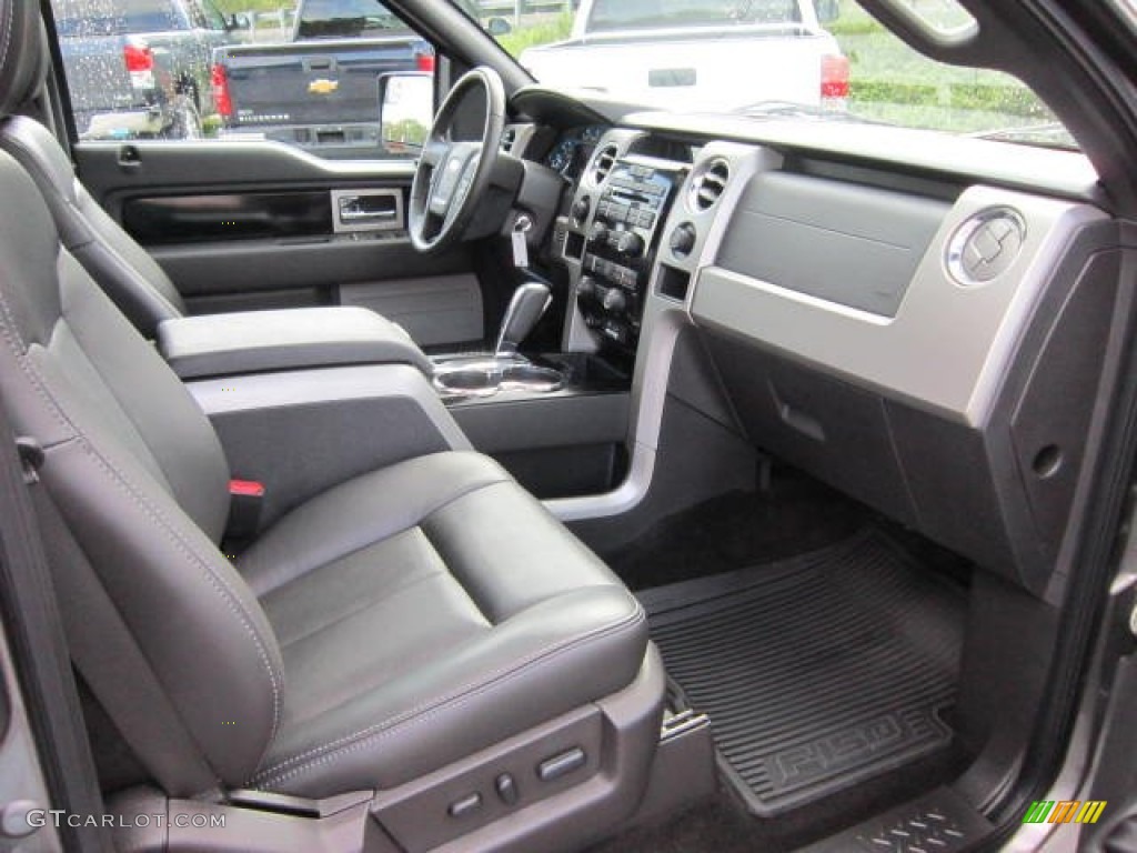 Black Interior 2011 Ford F150 FX4 SuperCrew 4x4 Photo #69081158