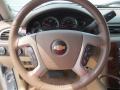 Light Cashmere/Dark Cashmere 2010 Chevrolet Silverado 2500HD LTZ Crew Cab 4x4 Steering Wheel