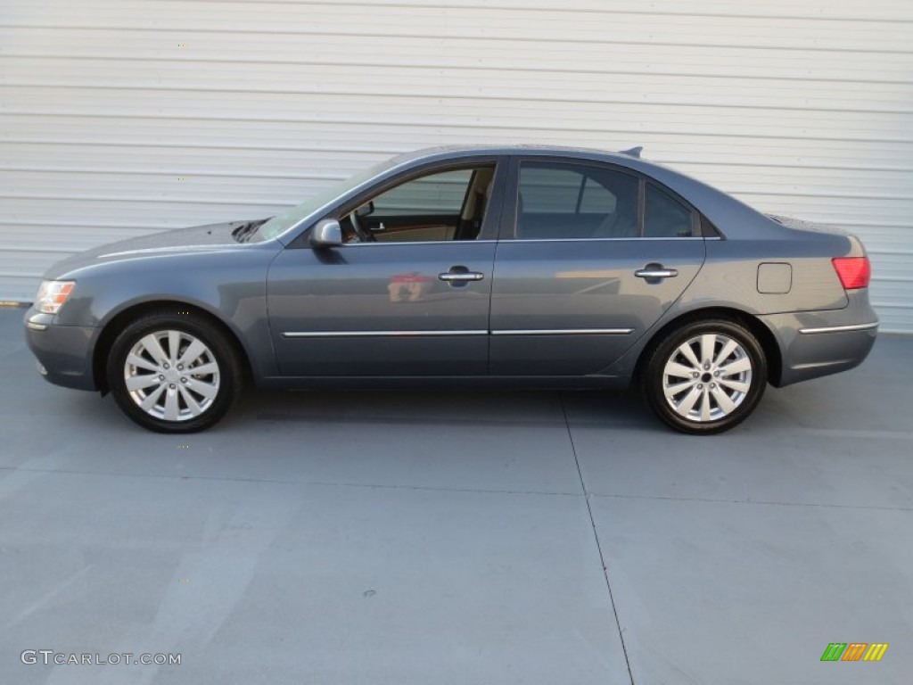 2009 Sonata Limited - Slate Blue / Camel photo #5