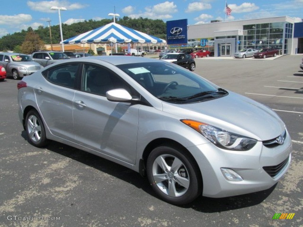 2013 Elantra GLS - Shimmering Air Silver / Gray photo #1