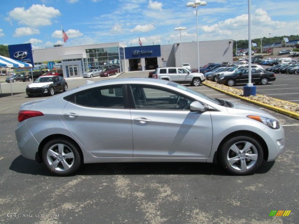 2013 Elantra GLS - Shimmering Air Silver / Gray photo #2