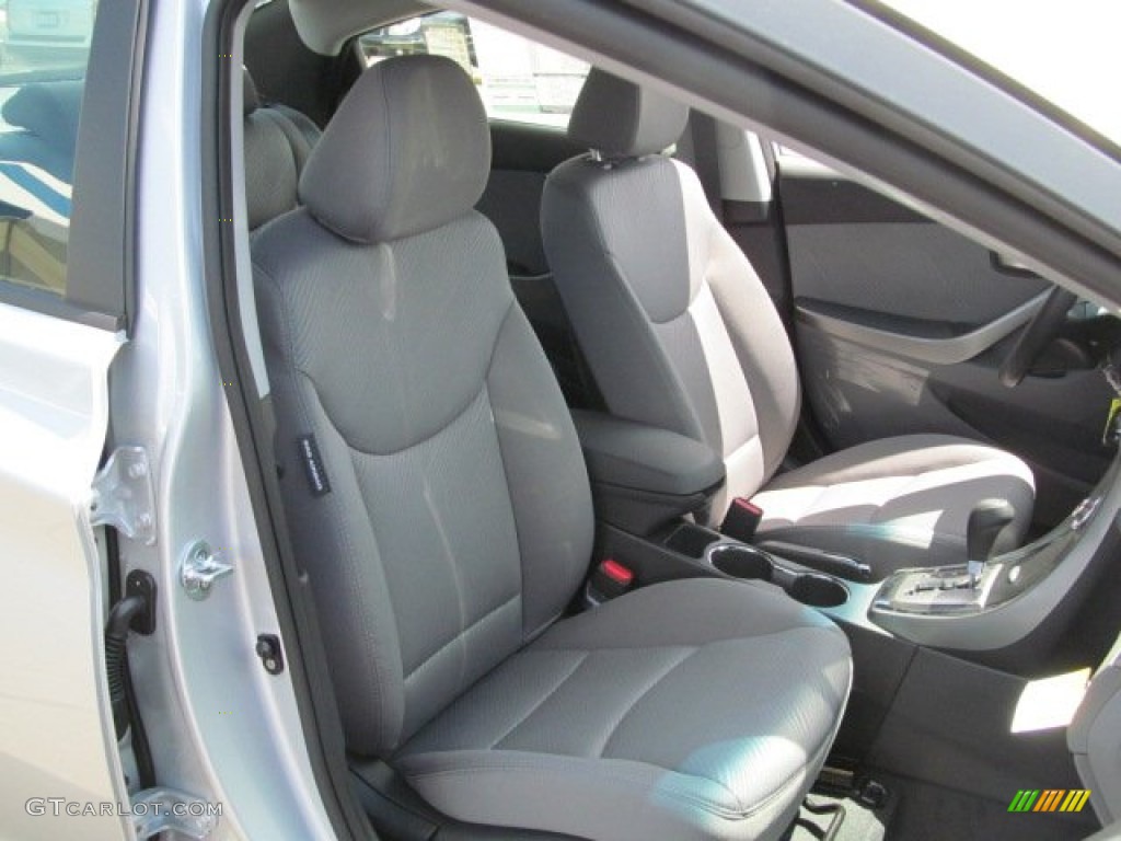2013 Elantra GLS - Shimmering Air Silver / Gray photo #5