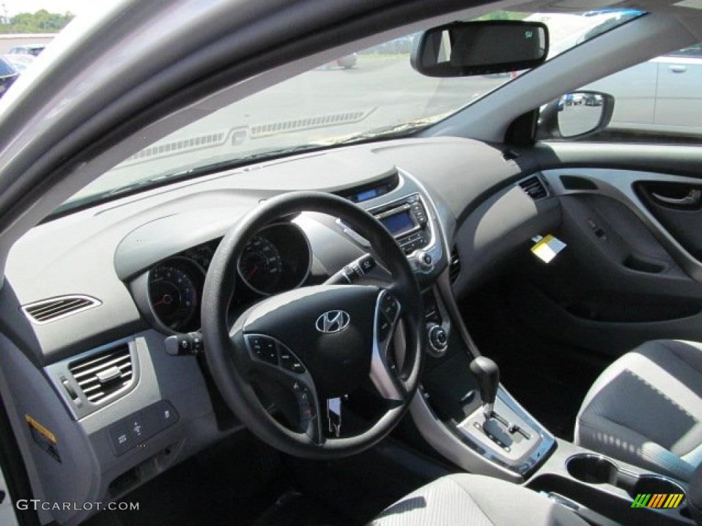2013 Elantra GLS - Shimmering Air Silver / Gray photo #6